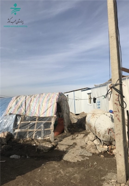 حضور داوطلبانه پزشکان بیمارستان محب کوثر در مناطق زلزله زده کرمانشاه