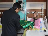 بازدید خدام حرم حضرت عبدالعظیم از بیماران 2