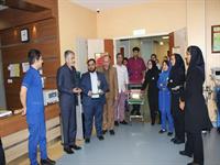 بازدید جناب آقای حمیدرضا تحصیلی مدیر عامل شرکت ساماندهی شهرداری از بیمارستان محب کوثر 5